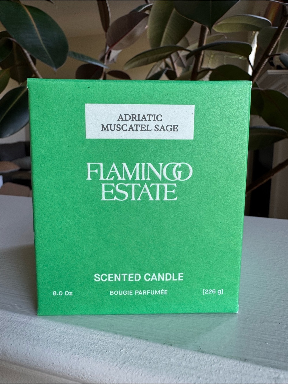 Flamingo Estate Candle Adriatic Muscatel Sage 8 oz NEW IN BOX